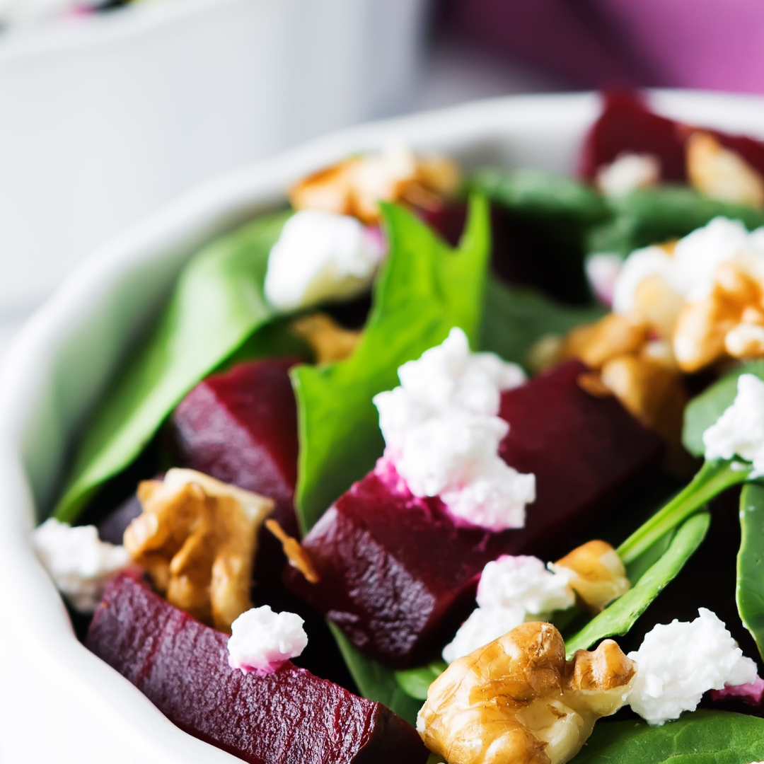 Roasted Beet and Goat Cheese Salad